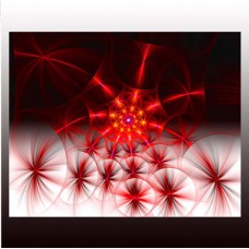 FRACTAL ART DESIGN GREETING CARD Night into Day